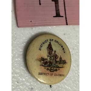 District of‎ Columbia Seal Sweet Caporal Cigarettes Whitehead & Hoag Pinback